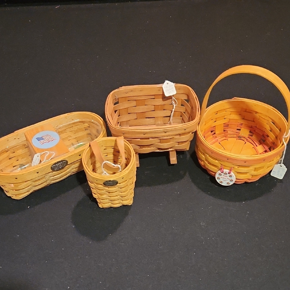 Handcrafted Longaberger and Perterboro Baskets